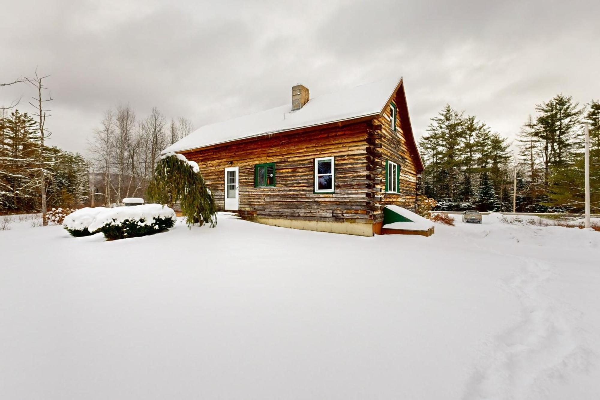 Twin View Log Home Carroll Ngoại thất bức ảnh
