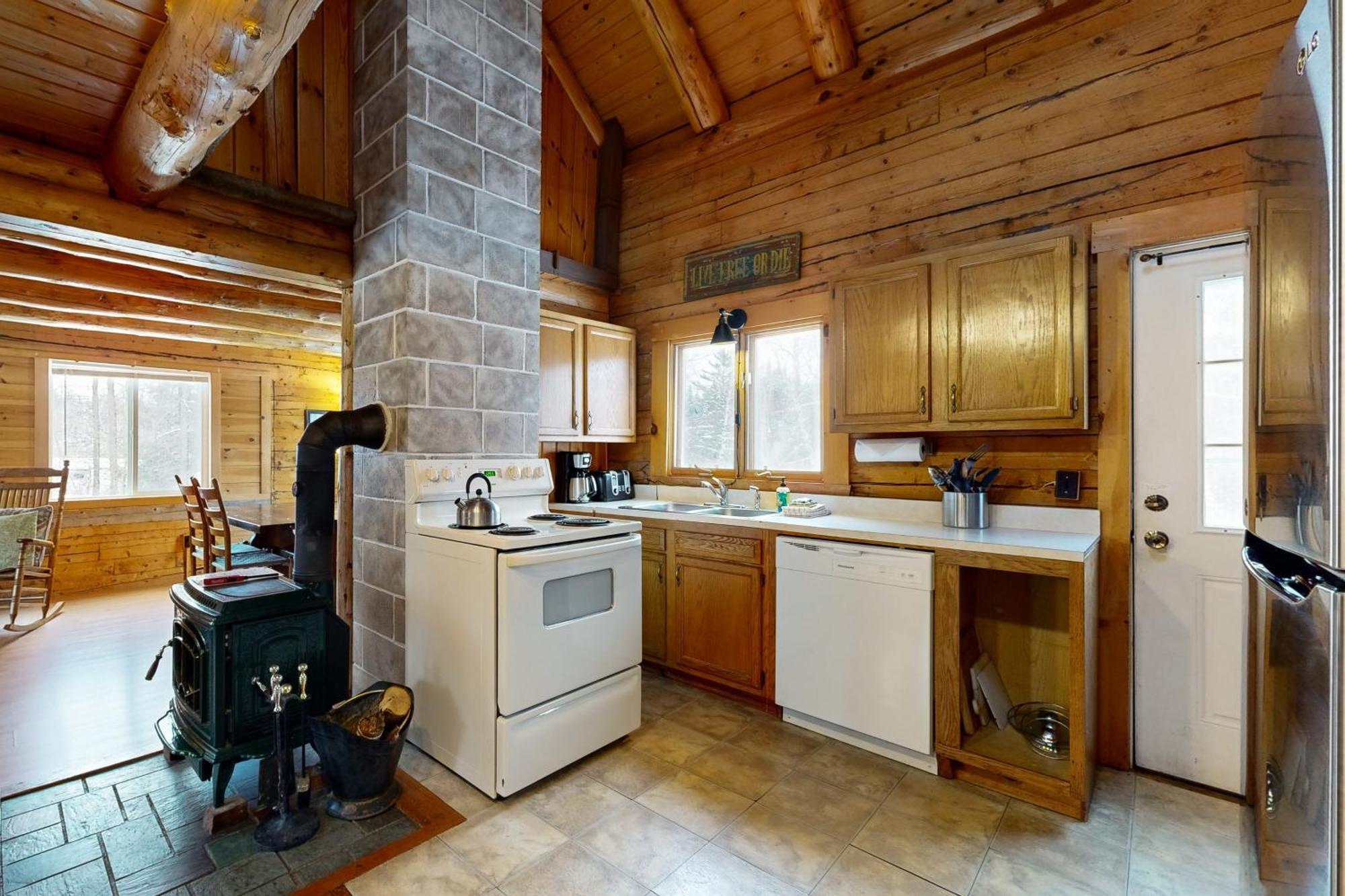 Twin View Log Home Carroll Ngoại thất bức ảnh