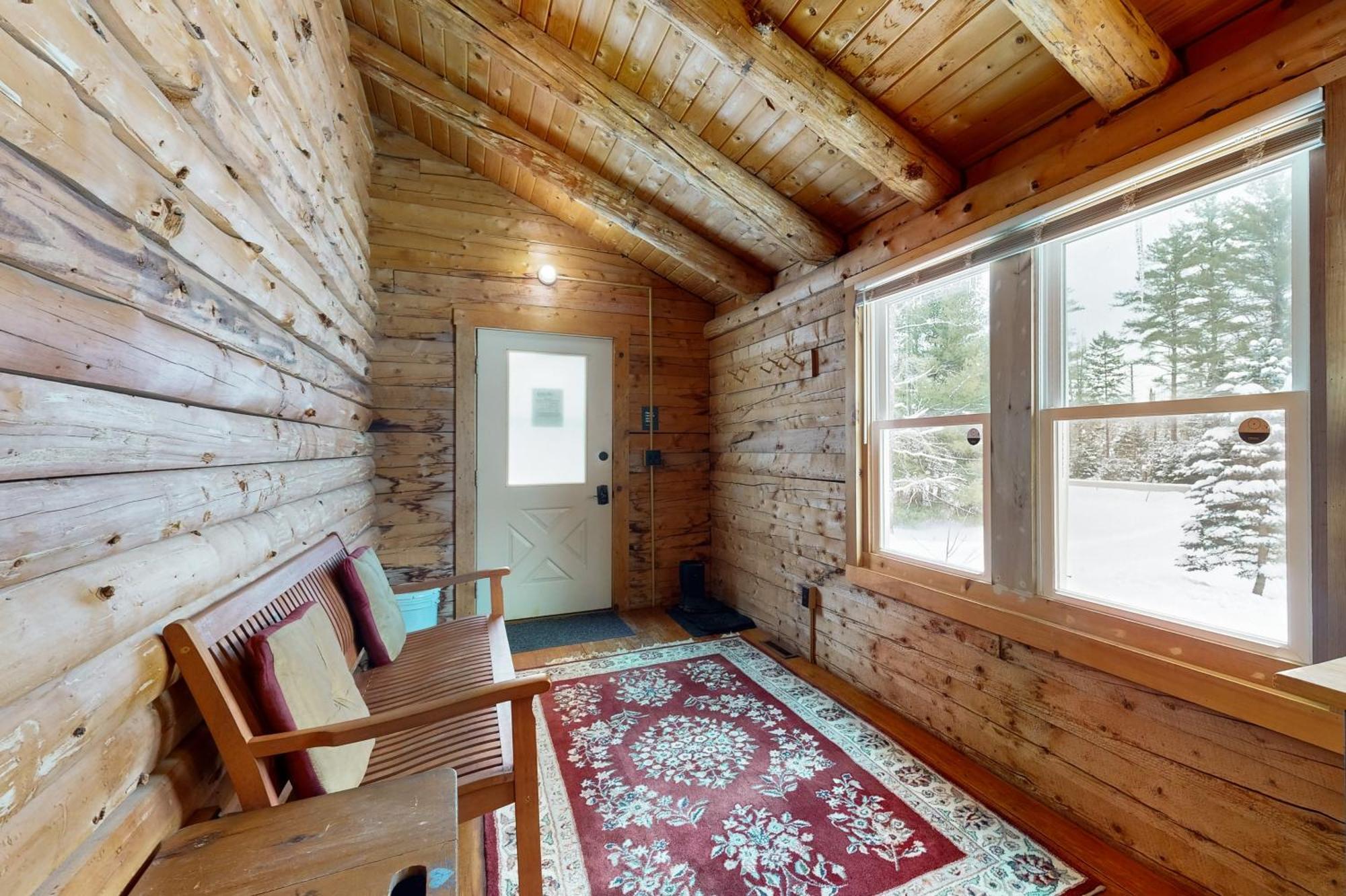 Twin View Log Home Carroll Ngoại thất bức ảnh