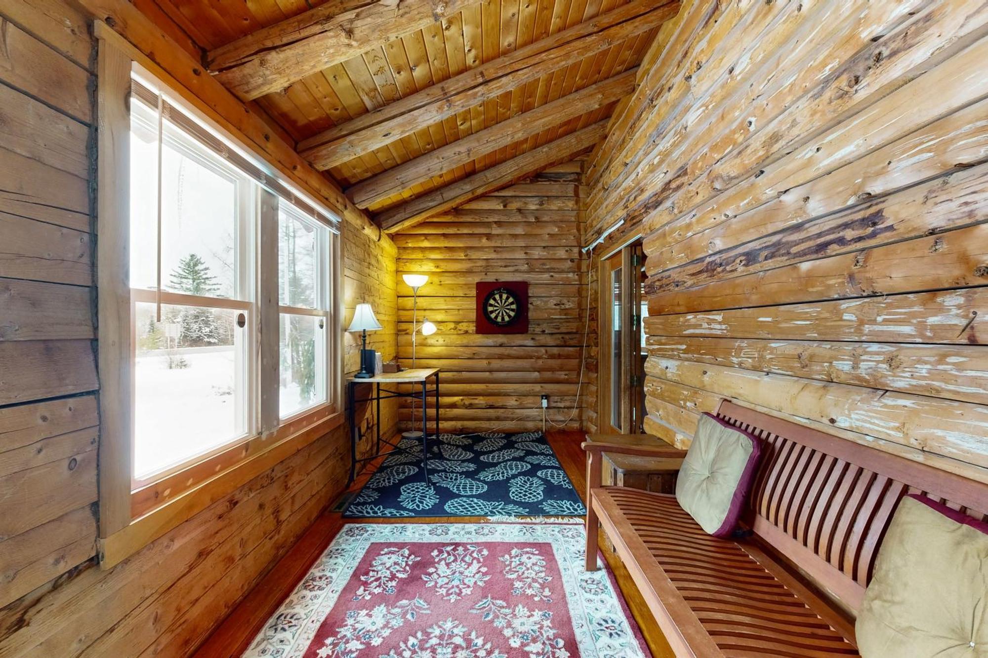 Twin View Log Home Carroll Ngoại thất bức ảnh