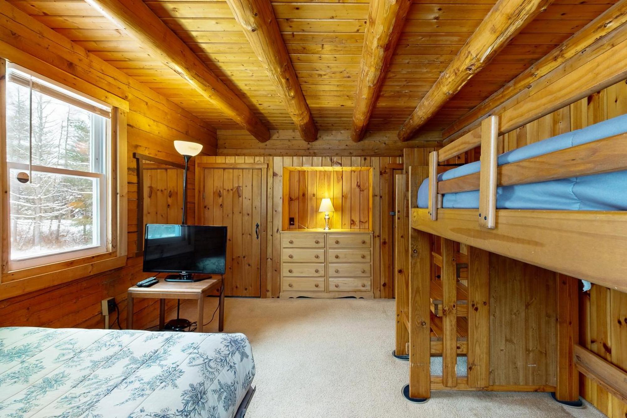 Twin View Log Home Carroll Ngoại thất bức ảnh