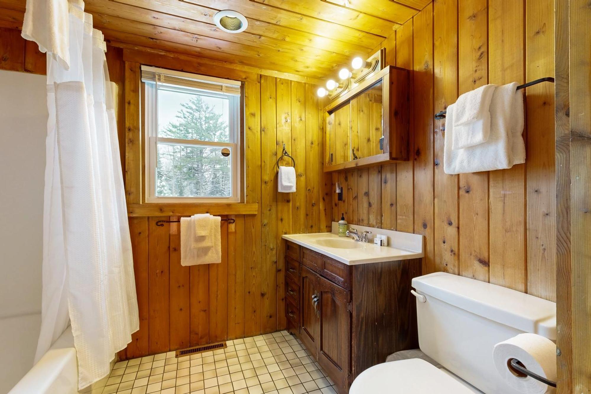 Twin View Log Home Carroll Ngoại thất bức ảnh