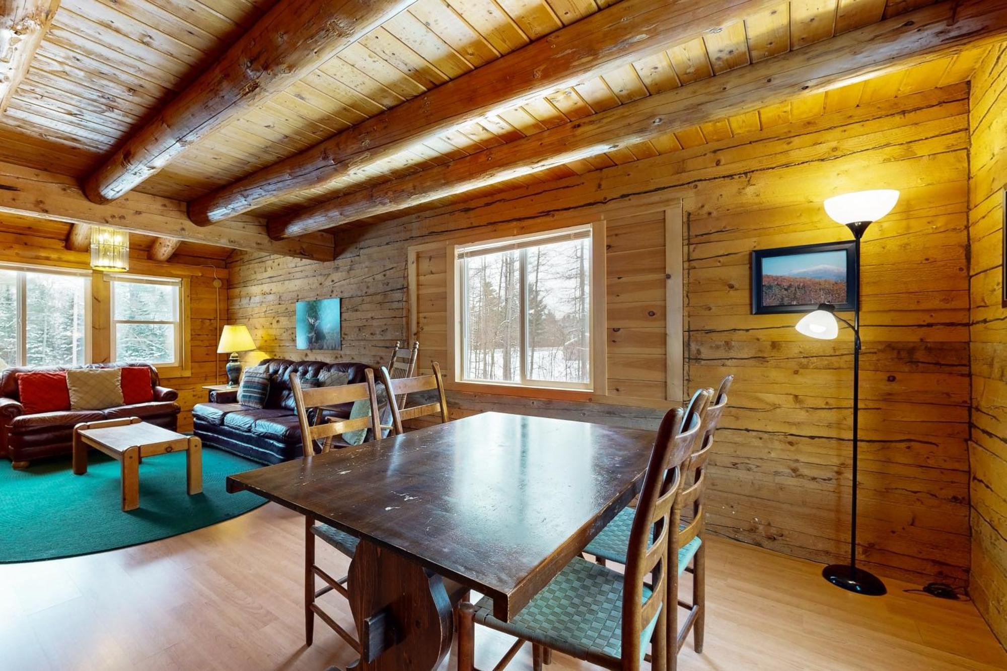 Twin View Log Home Carroll Ngoại thất bức ảnh